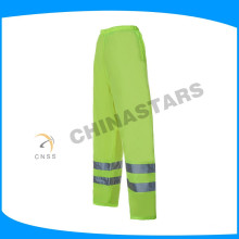 Unisex fluo amarelo fita reflexiva segurança calças para workwear